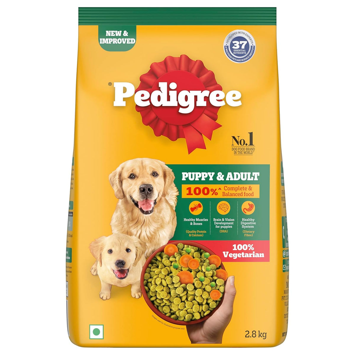 Pedigree Adult & Puppy 100% Vegetarian Dog Dry Food