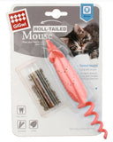 Gigwi Roll-Tailed Mouse With Changeable Catnip Bag & Slivervine Stick Cat Toy