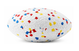EE Toy Natural Rubber Pop Rugby Ball Chew Toy