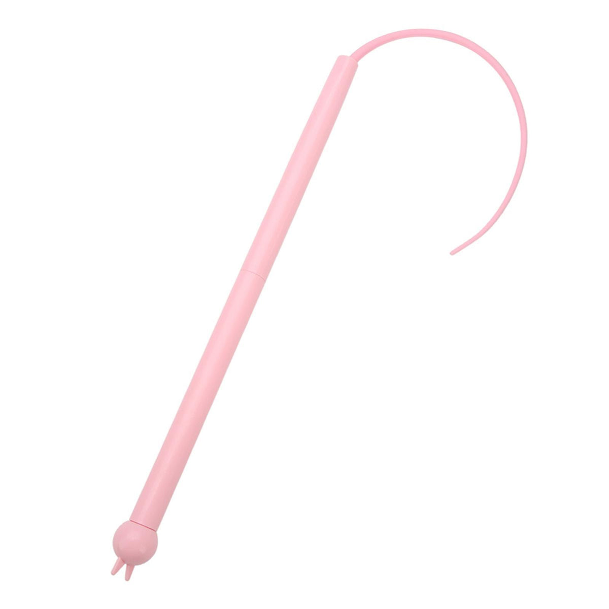 Kennel Sililcone Cat Teaser Stick Toy - Pink