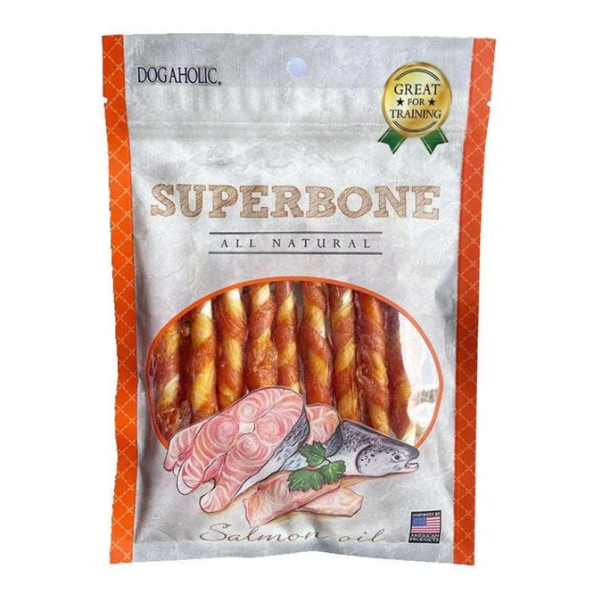 Dogaholic Superbone All Natural Salmon Oil Stick Dog Treats