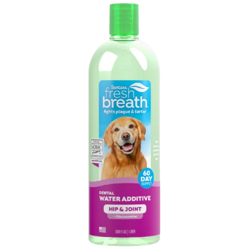 TropiClean Fresh Breath Oral Care Water Additive Plus Hip & Joint for Pets
