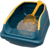 Smarty Pet Dual-Color Open Cat Litter Tray with Scoop