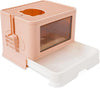 Smarty Pet Cubical Cat Litter Box with Rim & Scooper
