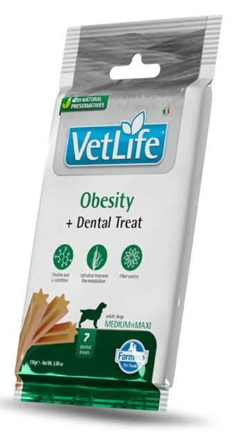 Farmina : VetLife Obesity Dental Treat for Med & Maxi Dogs