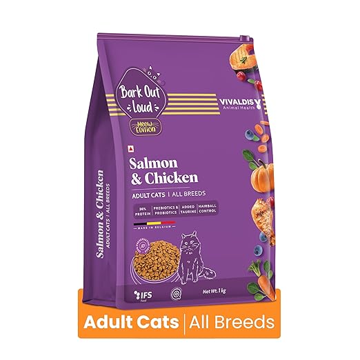 Vivaldis Bark Out Loud Salmon And Chicken Adult All Breed Cat Dry Food
