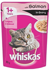 Whiskas Salmon In Gravy Adult Cat Pouch