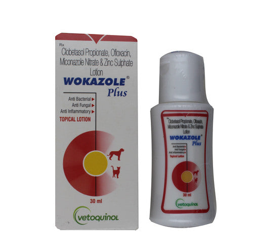 Vetoquinol: Wokazole Plus Topical Lotion for Dogs & Cats