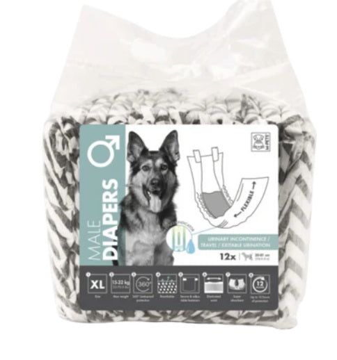M-Pets Diapers For Male Dog