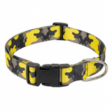 Kennel Printed Collar – Leopard Yellow